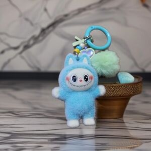 Adorable Blue Plush Keychain for bag charm